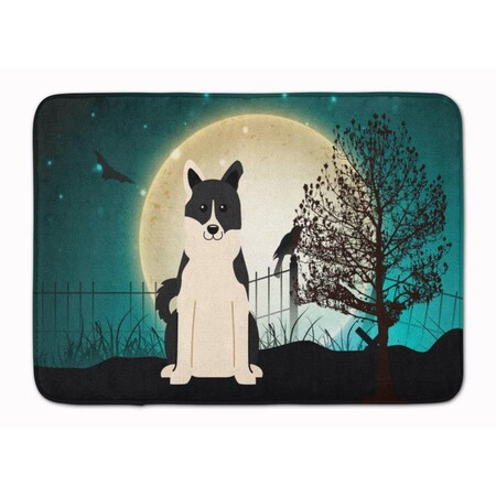 Carolines Treasures Halloween Russo-European Laika Spitz Machine Washable Memory Foam Mat BB2219RUG